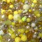 Yellow Bead Charms Grab Bag, 25 pc Glass & Acrylic Dangle Charms, Adorabilities